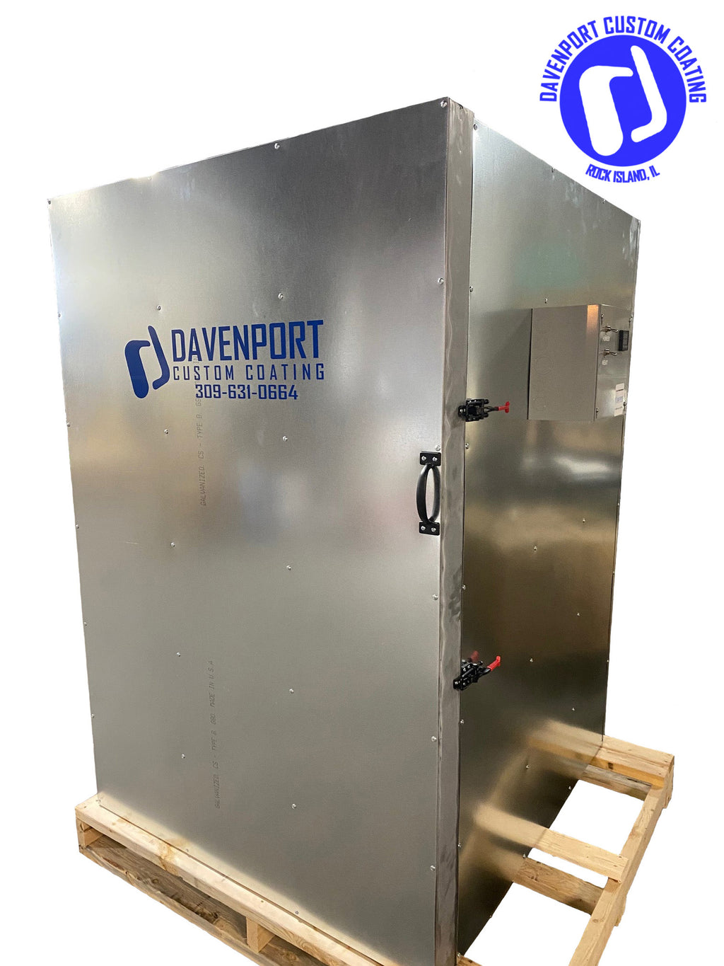 4x4x5 Electric Batch Powder Coating Oven