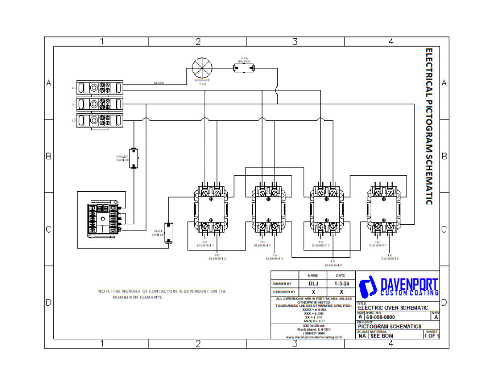 6x6x12 Electric Batch Powder Coating Oven