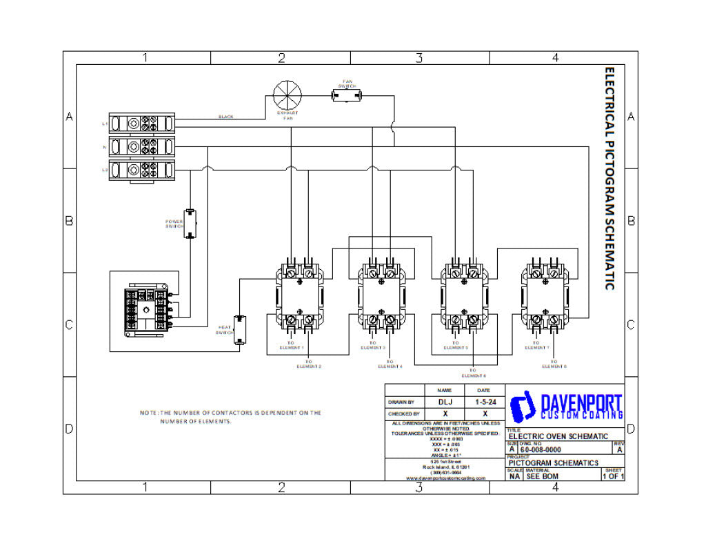 6x6x6 Electric Batch Powder Coating Oven