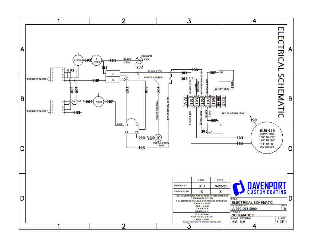 7x7x8 Powder Coating Oven