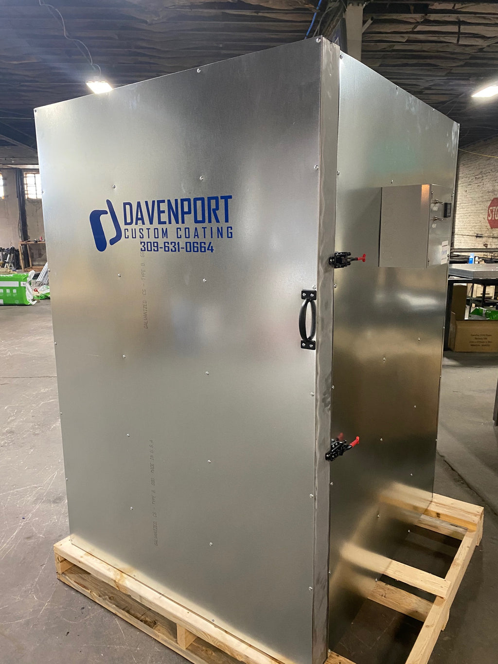 4x4x7 Electric Batch Powder Coating Oven